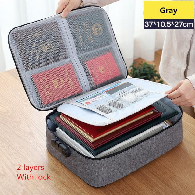 Multi-Layer Large Travel Document Bag - Image 2