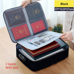 Multi-Layer Large Travel Document Bag