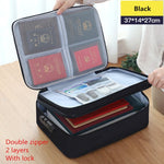 Multi-Layer Large Travel Document Bag