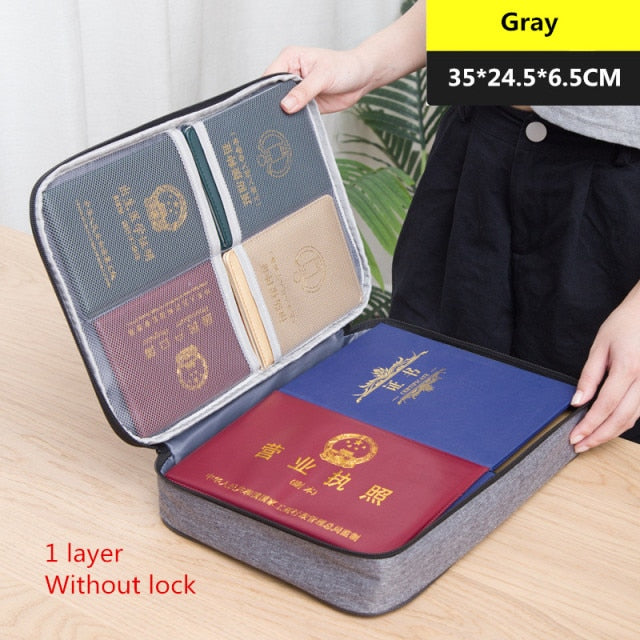 Multi-Layer Large Travel Document Bag - Image 12