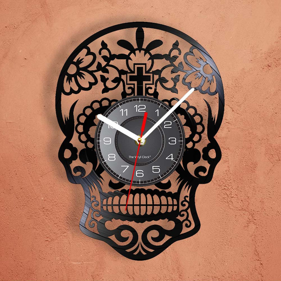 Skull Gothic Wall Clock - Image 2