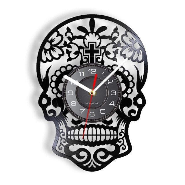 Skull Gothic Wall Clock - Image 13