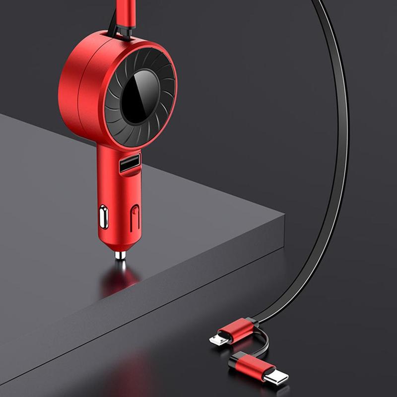 Retractable Car Lighter Fast Charger Cable - Image 7