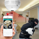 Fisheye Mini WiFi Bulb Security Camera