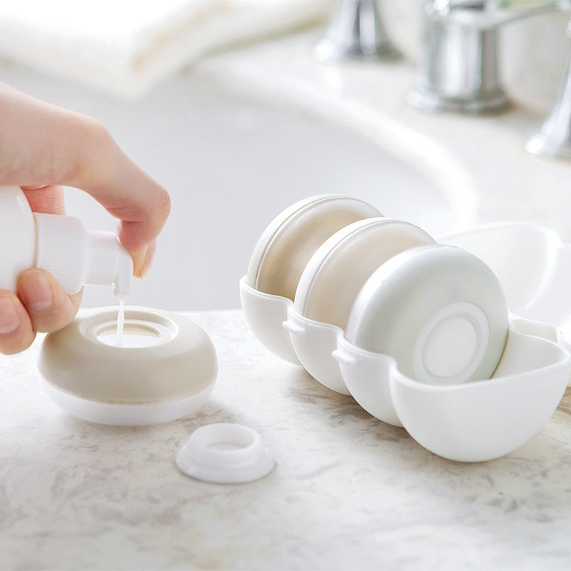 4Pcs Travel Soap Dispenser Organizer Set - Image 2