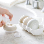 4Pcs Travel Soap Dispenser Organizer Set