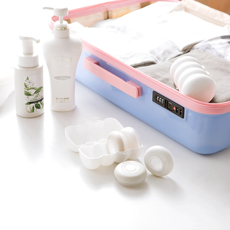 4Pcs Travel Soap Dispenser Organizer Set - Image 1