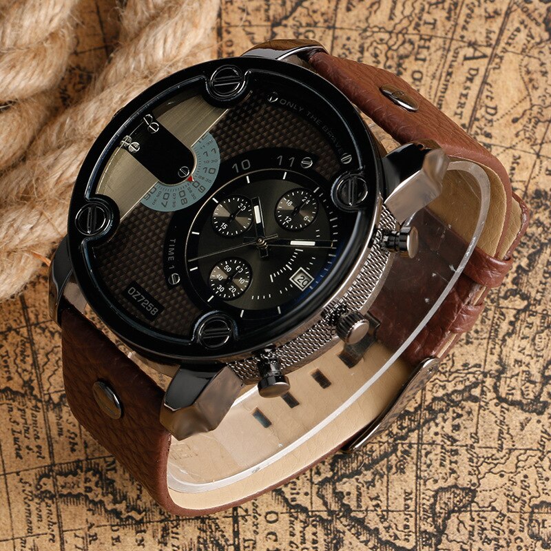 Army Leather Belt Sport Watch - Image 6