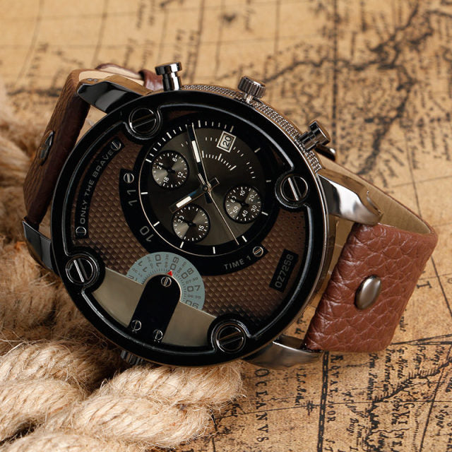 Army Leather Belt Sport Watch - Image 8