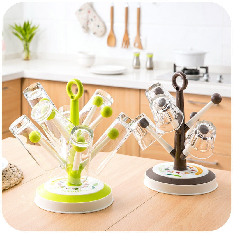 Creative Tree Cup Holder Drain Rack - Image 0