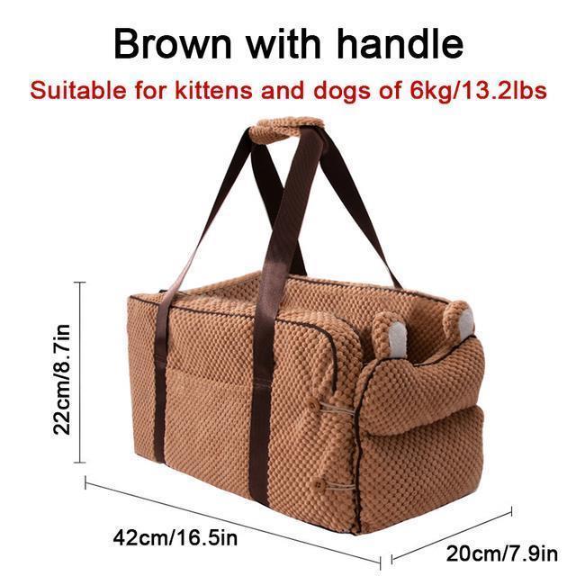 Car Portable Pet Carrier Comfy Bed - Image 15