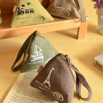 Canvas Triangle Mini Wallet