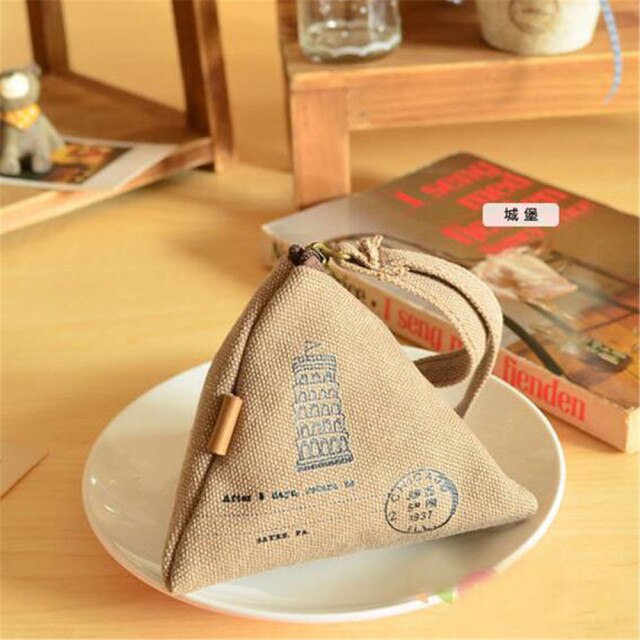 Canvas Triangle Mini Wallet - Image 3