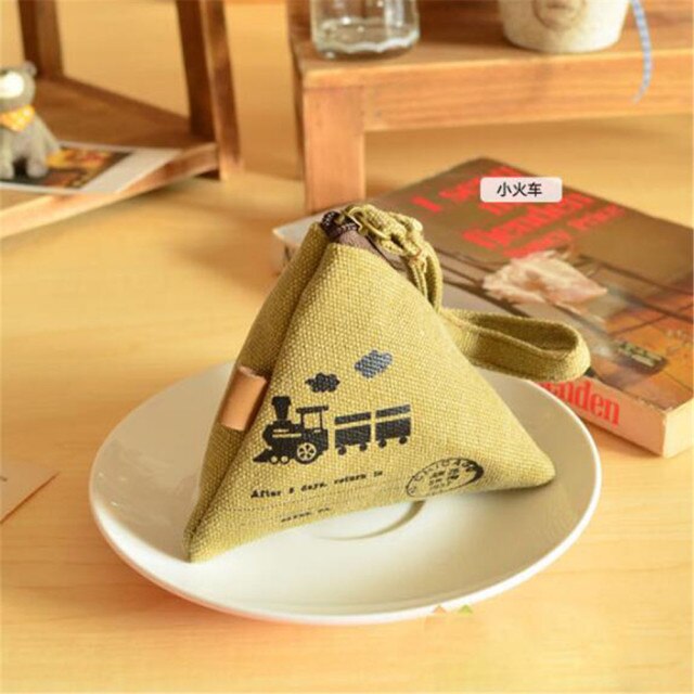 Canvas Triangle Mini Wallet - Image 5
