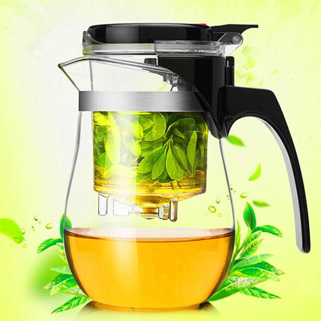 Glass Tea Leak-Proof Infuser Pitcher