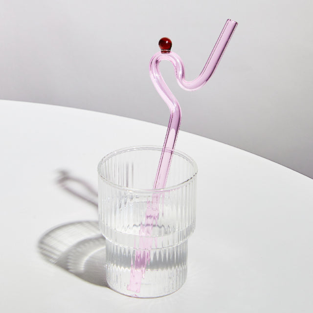 Colorful Environment Friendly Reusable Glass Straw