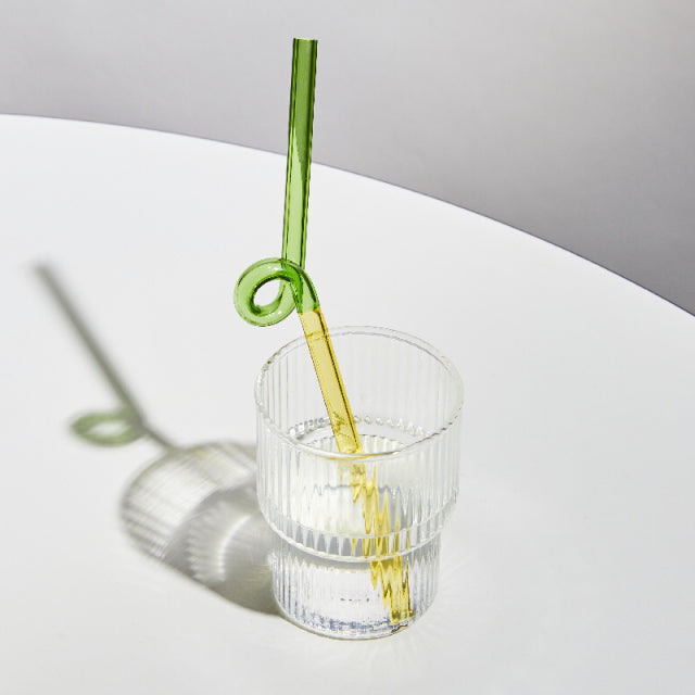 Colorful Environment Friendly Reusable Glass Straw