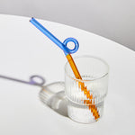 Colorful Environment Friendly Reusable Glass Straw