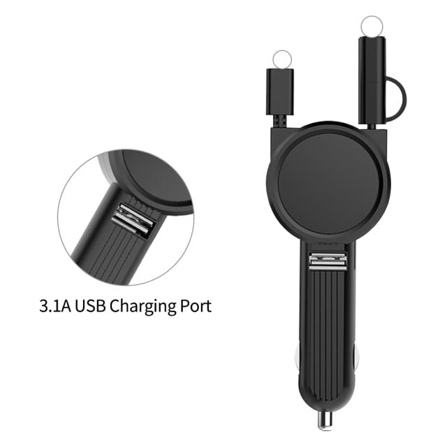 4in1 Car Telescopic Fast Charging Cable