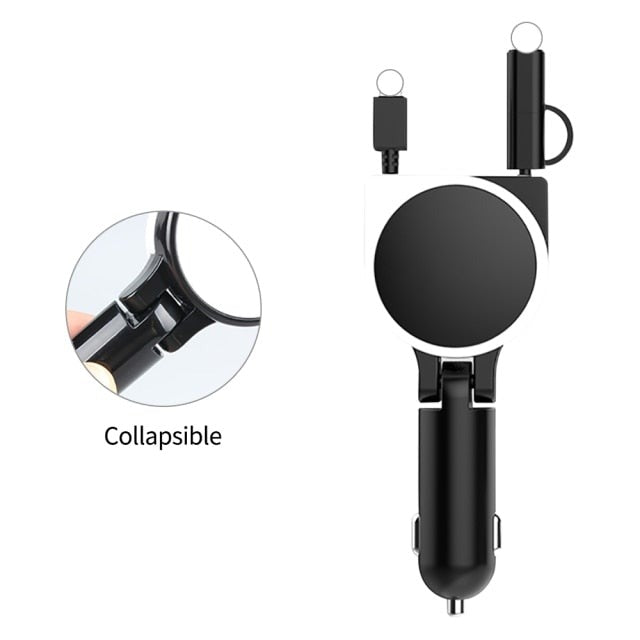 4in1 Car Telescopic Fast Charging Cable - Image 9