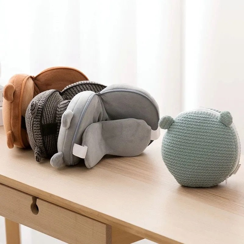 Mini Travel Portable Eye Mask Pillow - Image 1