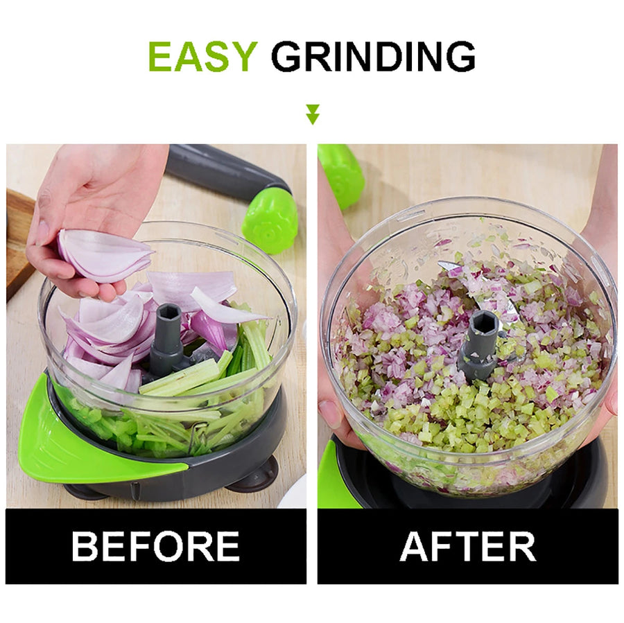 Manual Easy Simple Meat Vegetable Chopper Container - Image 6