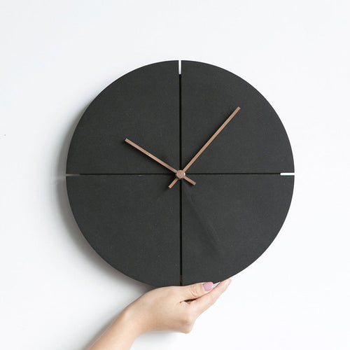 Elegant Nordic Minimalist Wooden Wall Clock - Image 0
