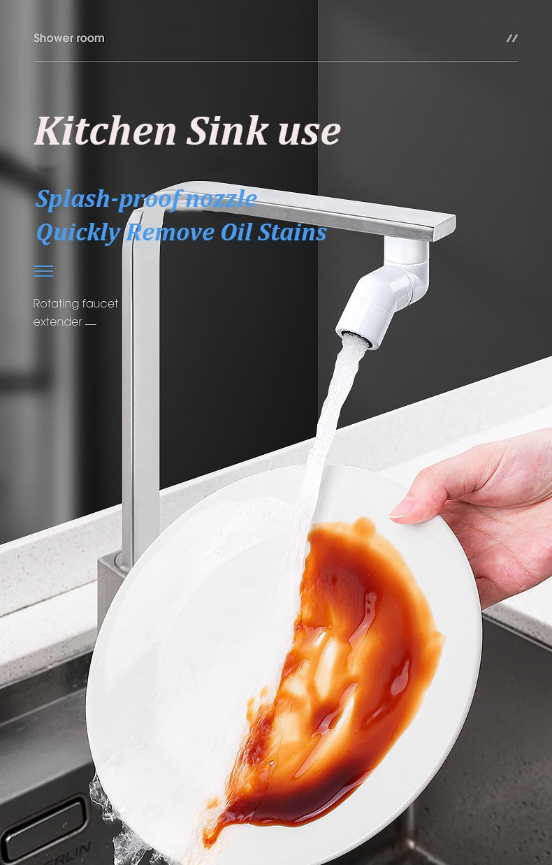 Universal Rotatable Anti-Splash Faucet Extender