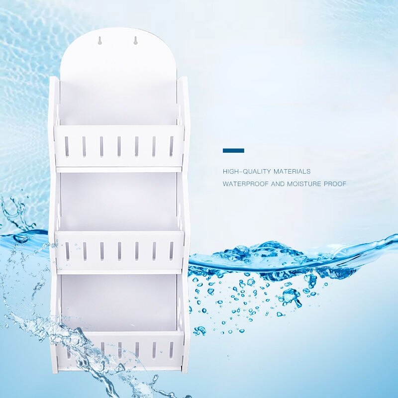 Wall Mounted No-Drill Shelf Storage Organizer - Image 3