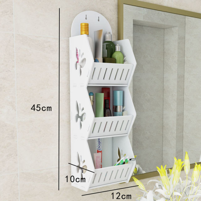 Wall Mounted No-Drill Shelf Storage Organizer - Image 11