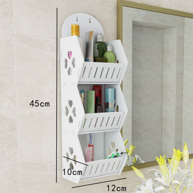 Wall Mounted No-Drill Shelf Storage Organizer - Image 7