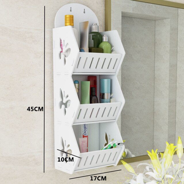 Wall Mounted No-Drill Shelf Storage Organizer - Image 8