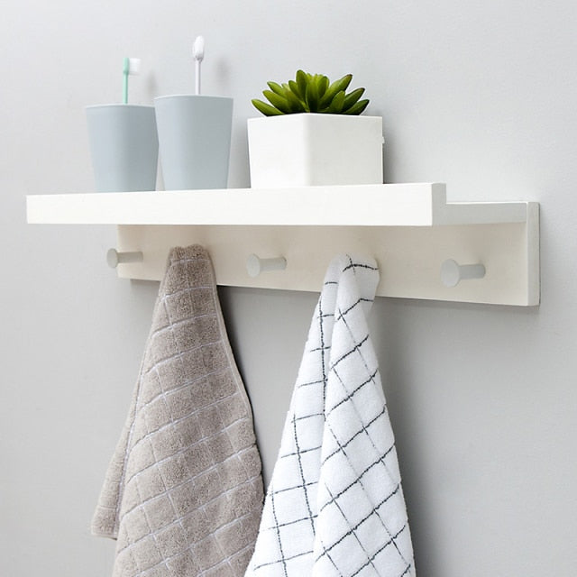 Wall Mounted Wooden Simple Shelf Rack - Image 1