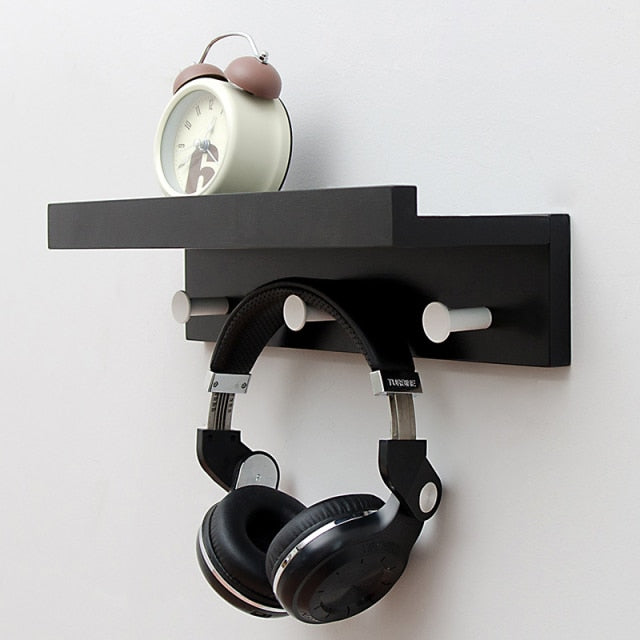 Wall Mounted Wooden Simple Shelf Rack - Image 3