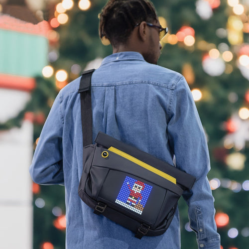 Pixel Art Customizable Waterproof Messenger Bag - Image 0