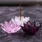 Aromatherapy Colored Glaze Lotus Incense Burner