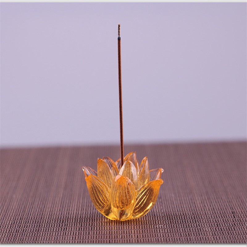 Aromatherapy Colored Glaze Lotus Incense Burner - Image 2