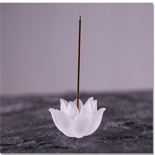 Aromatherapy Colored Glaze Lotus Incense Burner