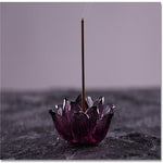 Aromatherapy Colored Glaze Lotus Incense Burner