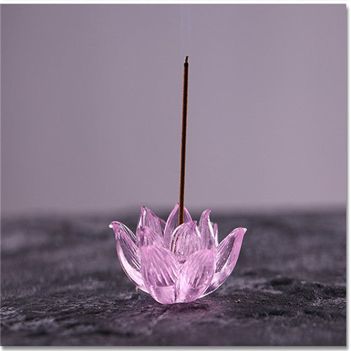 Aromatherapy Colored Glaze Lotus Incense Burner