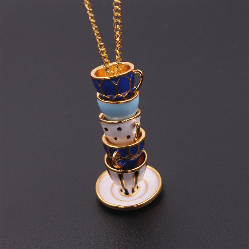 Creative Teacup Necklace - Image 3