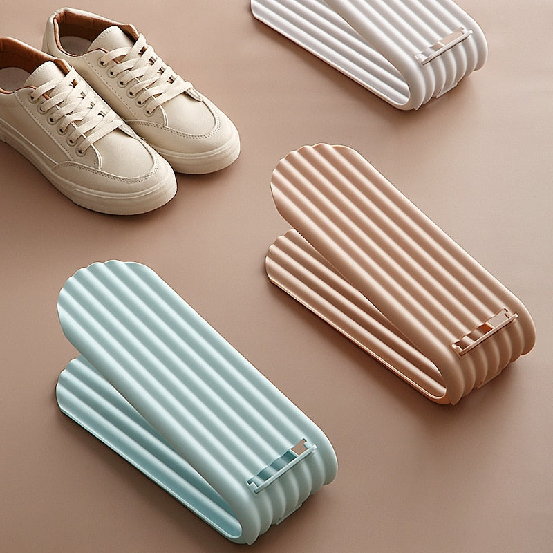 Non-slip Space Saving Adjustable Shoe Organizer - Image 0