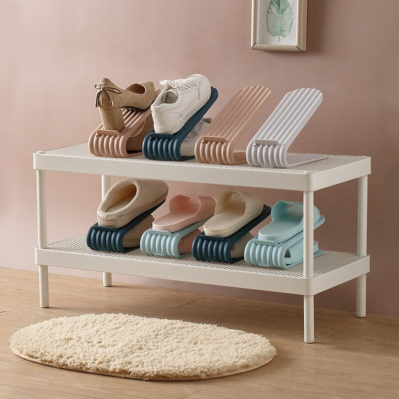 Non-slip Space Saving Adjustable Shoe Organizer - Image 3