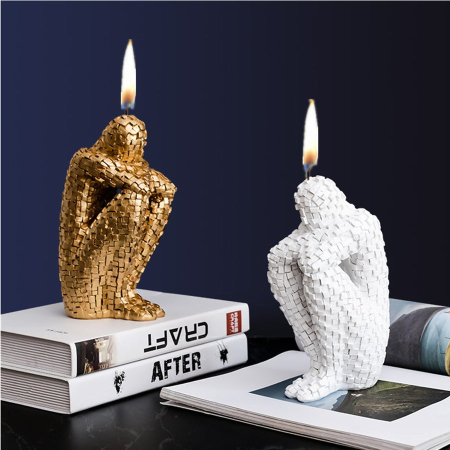 Handmade Thinking About Life Candle Mold - Image 0