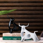 Nordic Style Bull Sculpture Home Decor