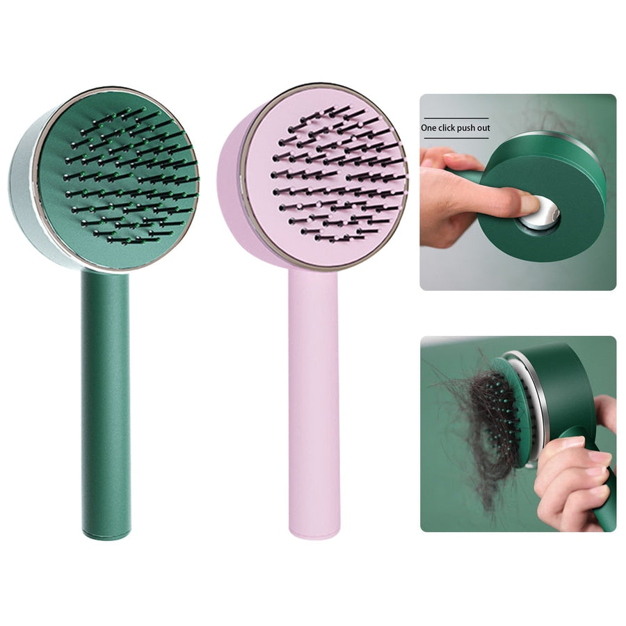 Anti-Static Self Cleaning Hair Brush - Image 7