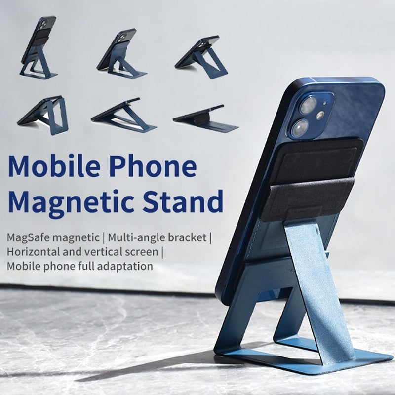 Magnetic Leather Foldable Wallet Phone Holder - Image 8