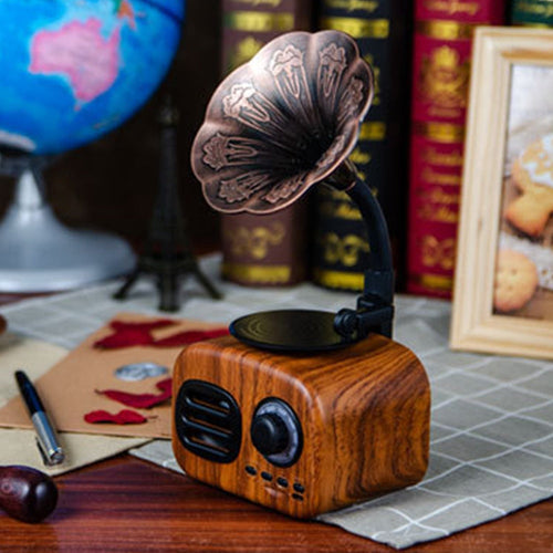 Retro Phonograph Bluetooth Radio Speaker - Image 0