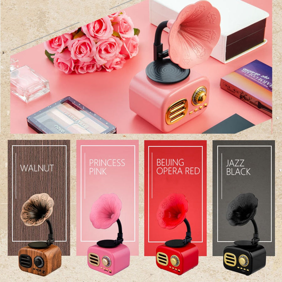 Retro Phonograph Bluetooth Radio Speaker - Image 3