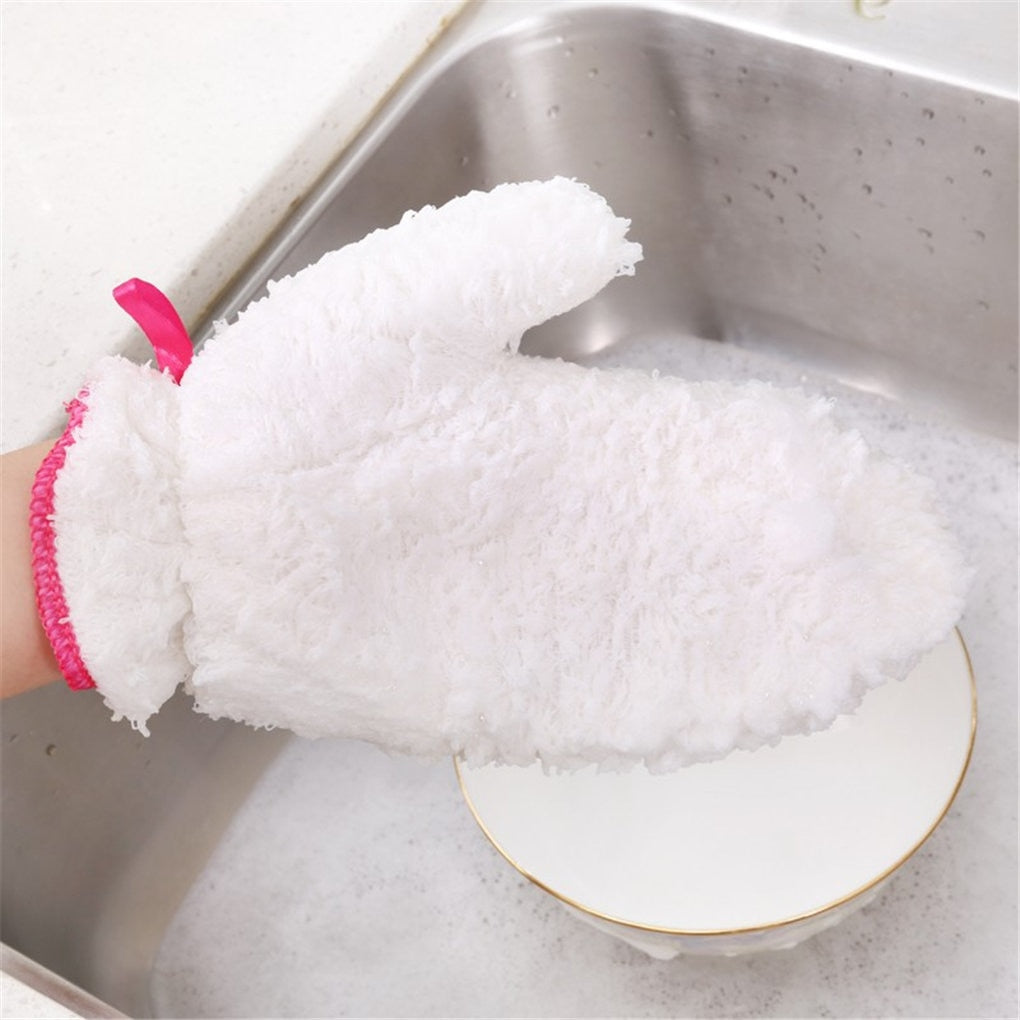 Reusable Waterproof Fiber Dishwashing Gloves